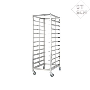 Stainless steel plate return 12-tier food plate cart mobile cart